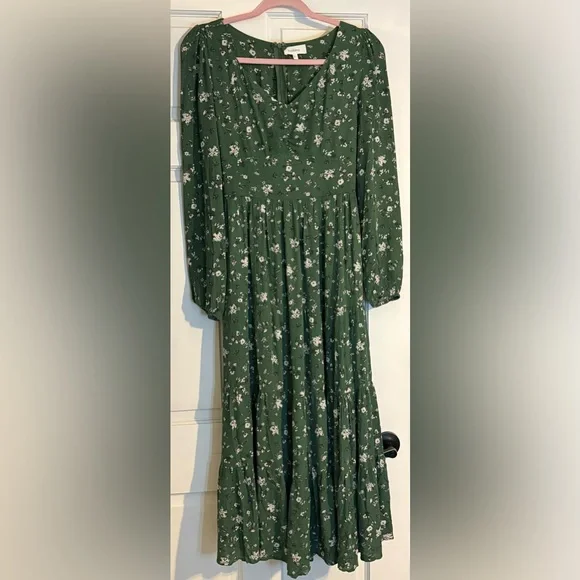 Bohme Floral Green Dress - Picture 2 of 7